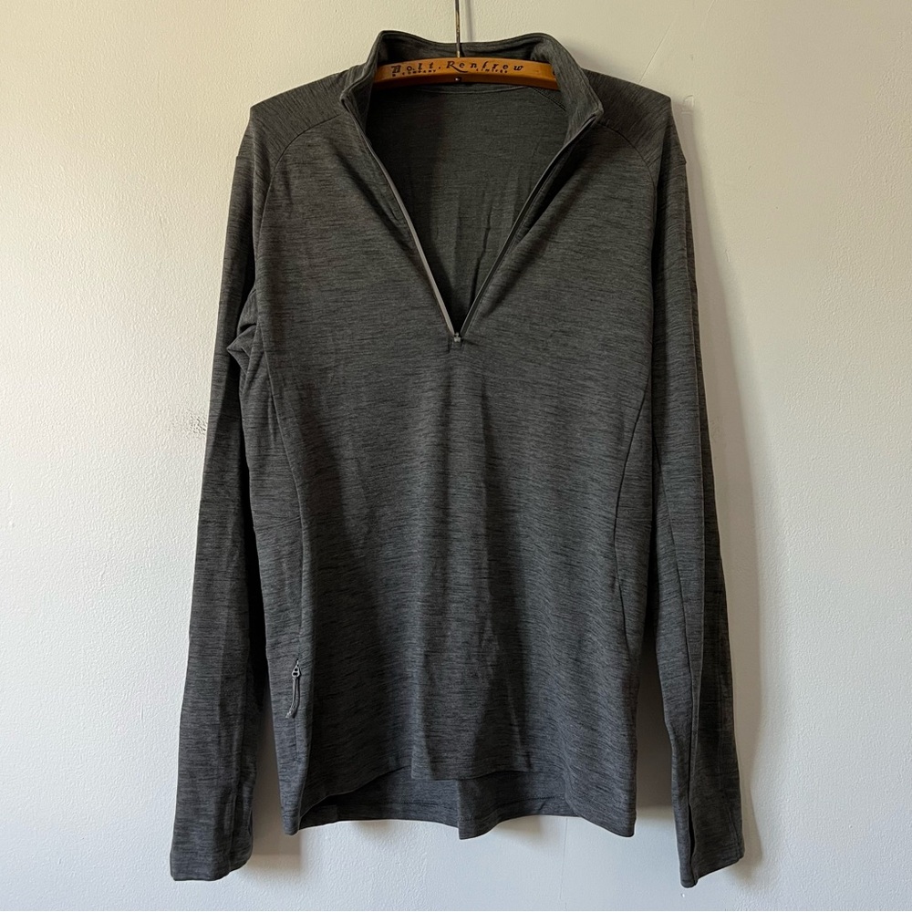 Lululemon Athletica Mens Performance Quarter Zip‎ Sweater Athletic Sized M